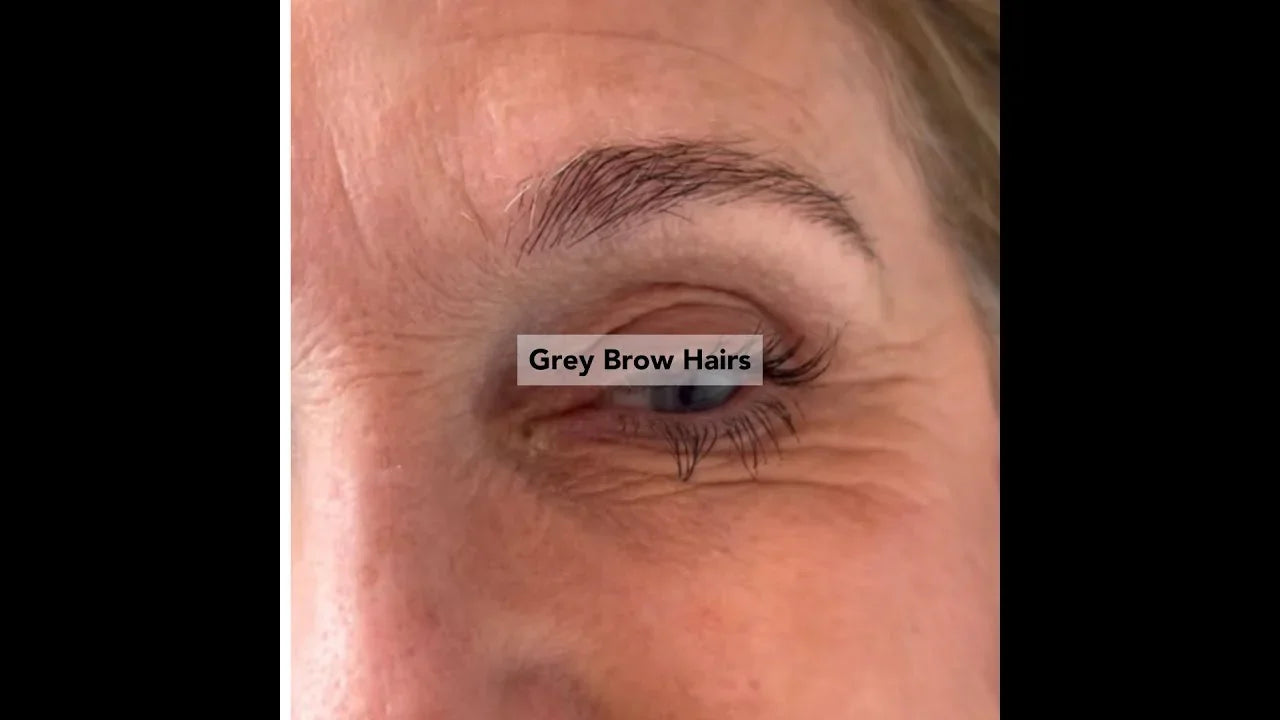 How to Cover Gray Brow Hairs Naturally (Without Overdarkening)